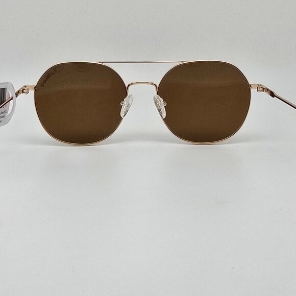 Paula Creamer Bliss Gold Frame Gold Mirror TrueBlue Lens Golf Aviator Sunglasses main image 11